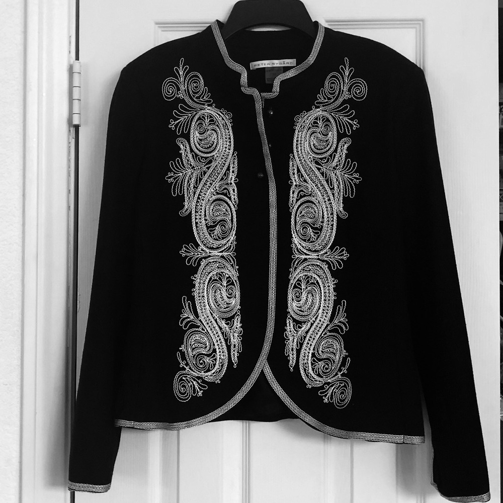 Beautiful embroidered short waisted jacket
